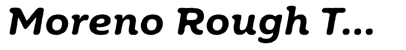 Moreno Rough Two-Semi Bold Italic