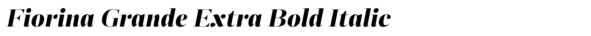 Fiorina Grande Extra Bold Italic image