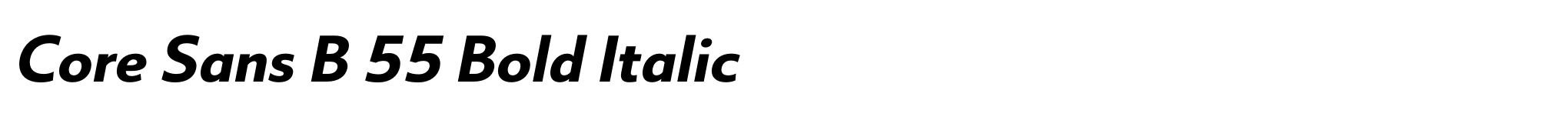 Core Sans B 55 Bold Italic image