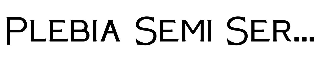 Plebia Semi Serif