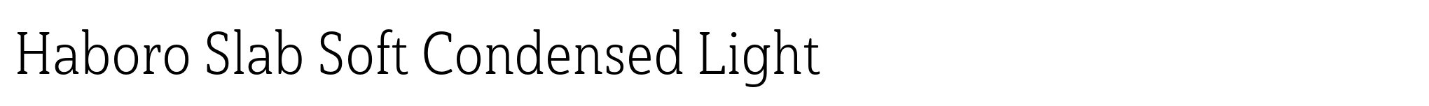Haboro Slab Soft Condensed Light image