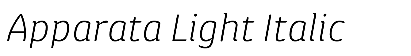 Apparata Light Italic