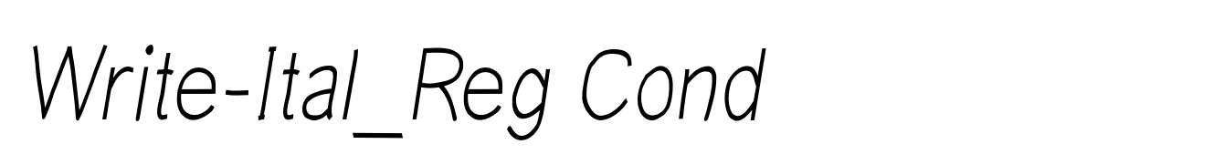 Write-Ital_Reg Cond