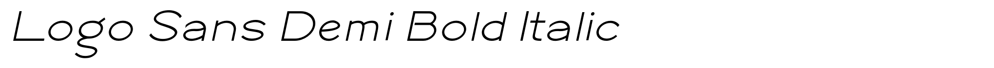 Logo Sans Demi Bold Italic image