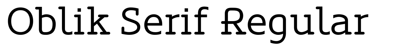 Oblik Serif Regular