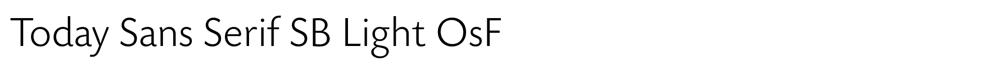 Today Sans Serif SB Light OsF image