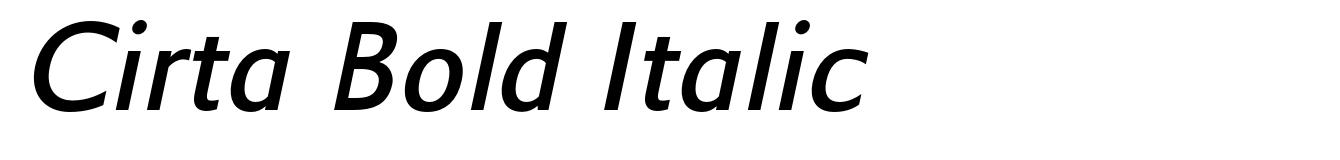 Cirta Bold Italic