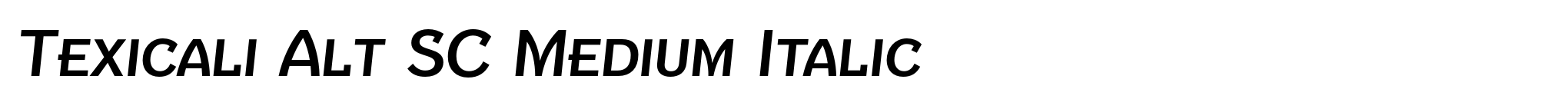 Texicali Alt SC Medium Italic image