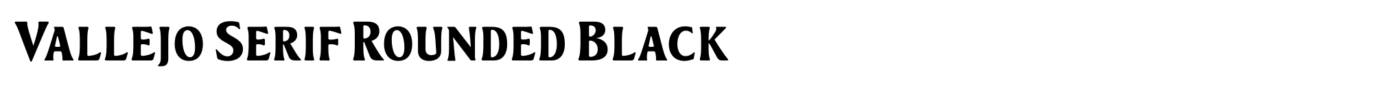 Vallejo Serif Rounded Black image