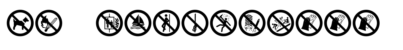 TB Symbols Color Prohibition