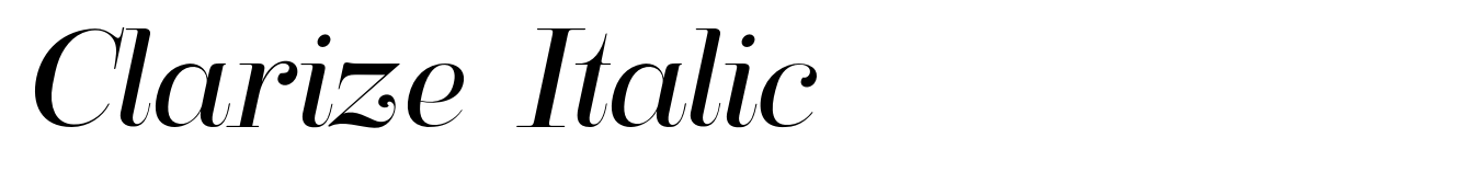 Clarize Italic