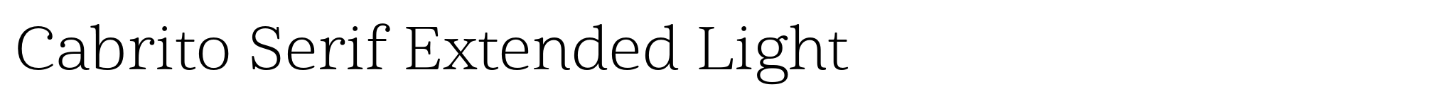 Cabrito Serif Extended Light image