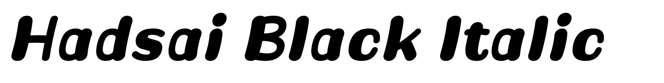 Hadsai Black Italic