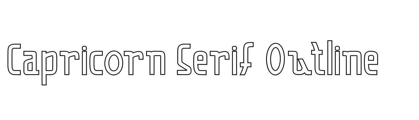 Capricorn Serif Outline