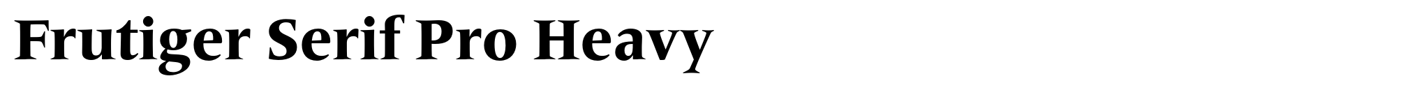 Frutiger Serif Pro Heavy image