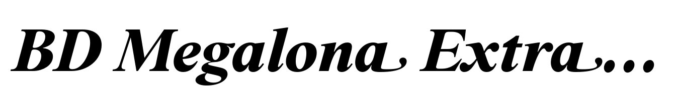 BD Megalona Extra Bold Italic
