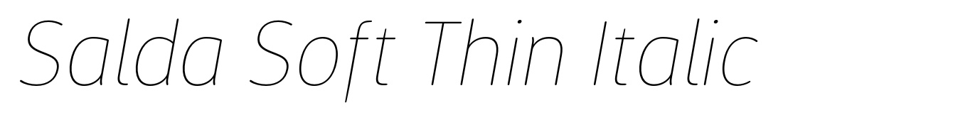 Salda Soft Thin Italic