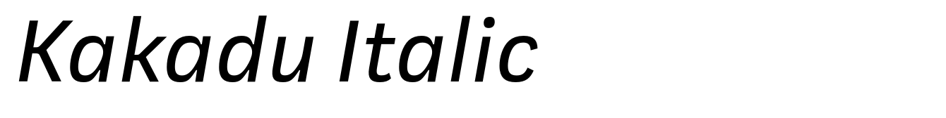 Kakadu Italic