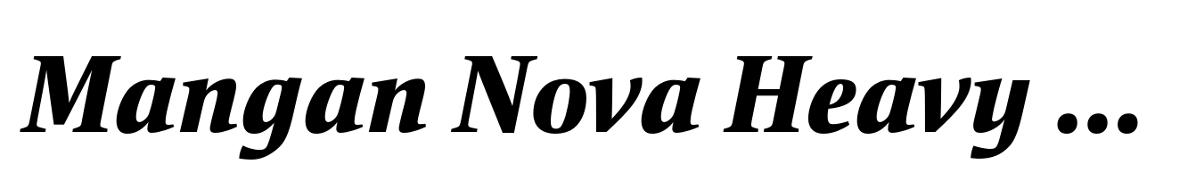 Mangan Nova Heavy Italic
