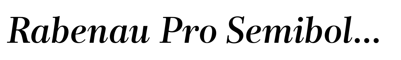 Rabenau Pro Semibold Italic