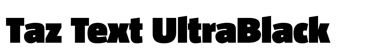 Taz Text UltraBlack