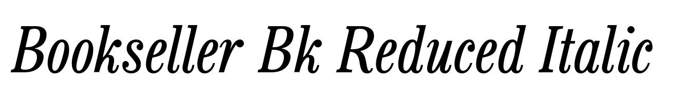 Bookseller Bk Reduced Italic