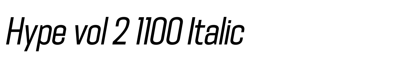 Hype vol 2 1100 Italic