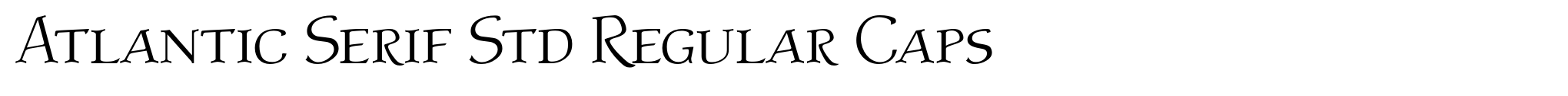 Atlantic Serif Std Regular Caps image