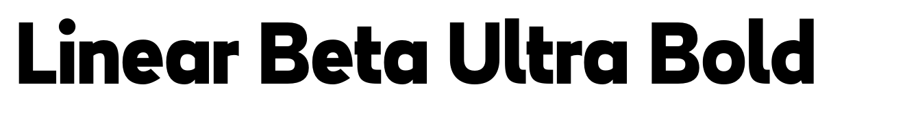 Linear Beta Ultra Bold