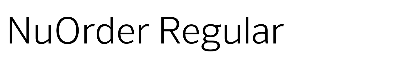 NuOrder Regular