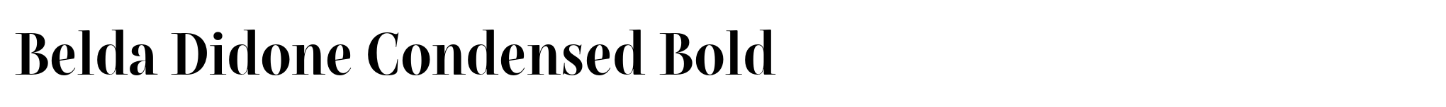 Belda Didone Condensed Bold image