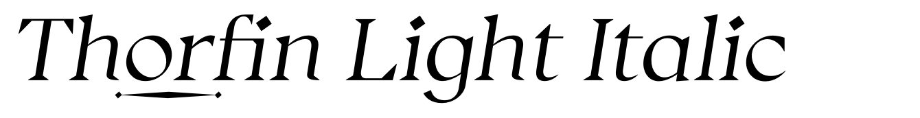 Thorfin Light Italic