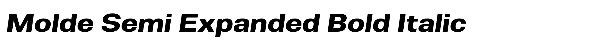 Molde Semi Expanded Bold Italic image