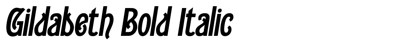 Gildabeth Bold Italic