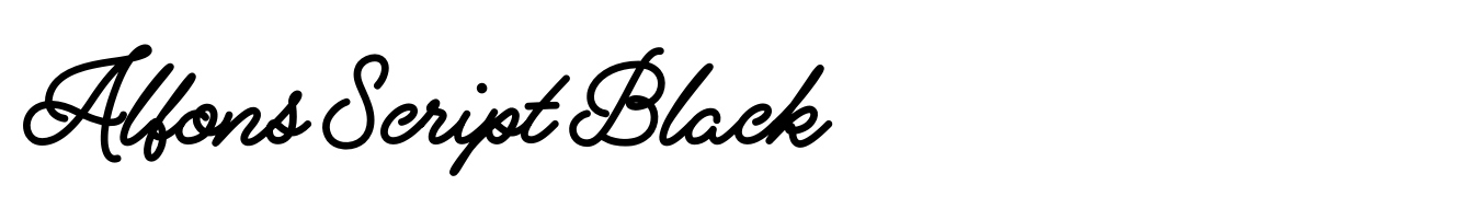 Alfons Script Black