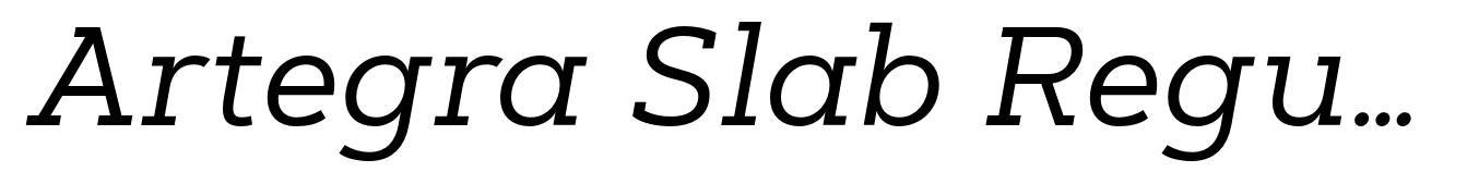 Artegra Slab Regular Italic
