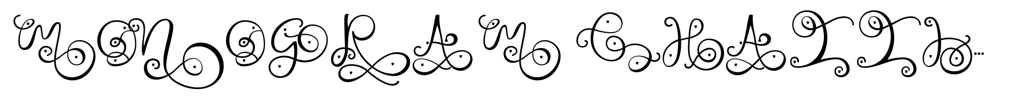 Monogram Challigraphy Little Round Tip 02 image