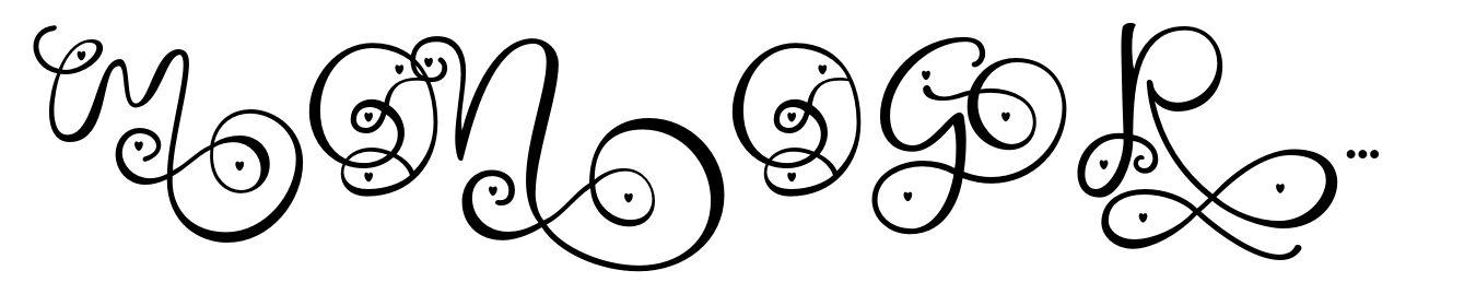 Monogram Challigraphy Little Round Tip 02