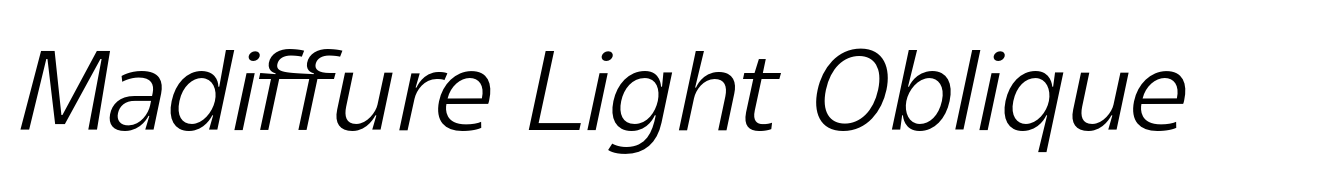 Madiffure Light Oblique