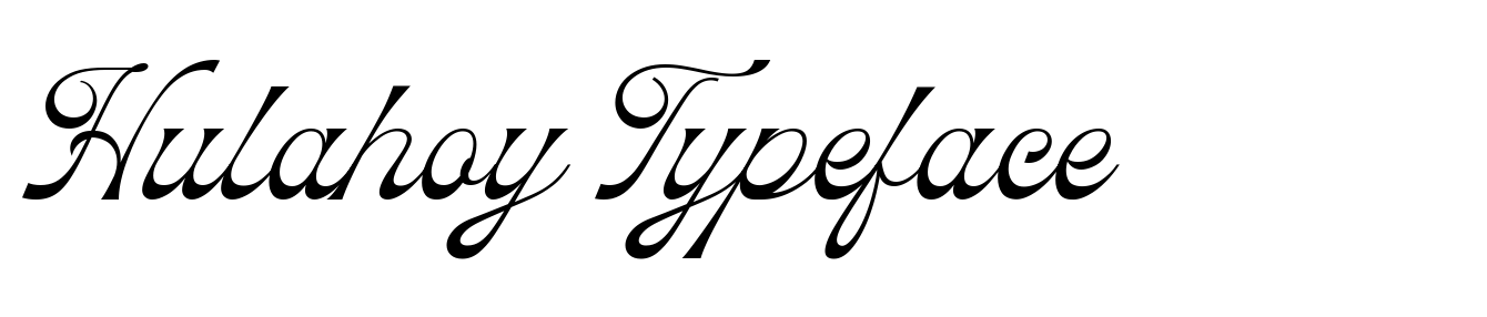 Hulahoy Typeface
