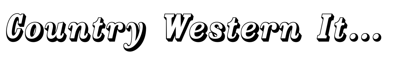 Country Western Italic Open