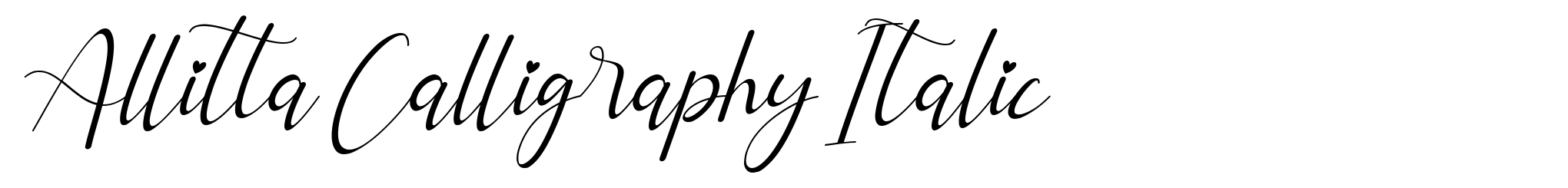 Allitta Calligraphy Italic image