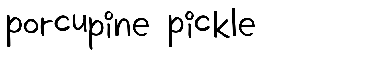 Porcupine Pickle