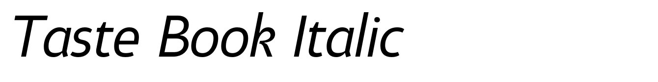 Taste Book Italic