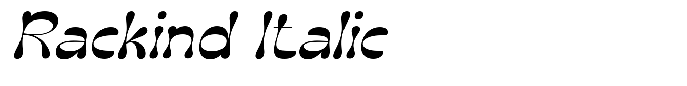 Rackind Italic