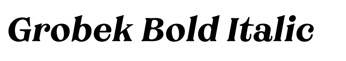 Grobek Bold Italic