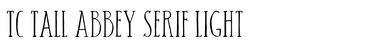 TC Tall Abbey Serif Light