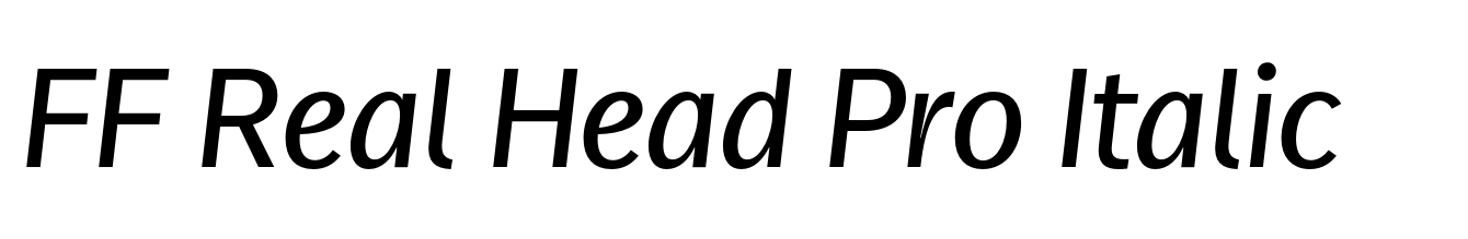 FF Real Head Pro Italic
