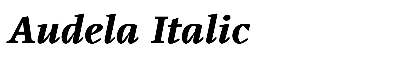 Audela Italic