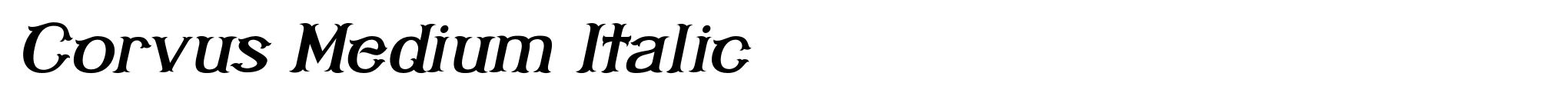 Corvus Medium Italic image